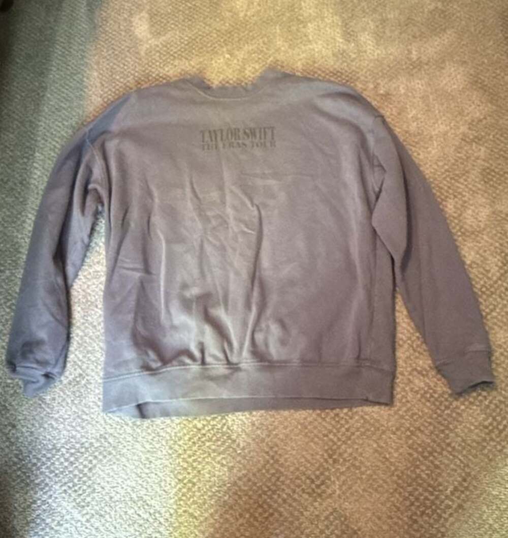 Taylor Swift The Eras Tour Official Blue Crewneck Sweatshirt